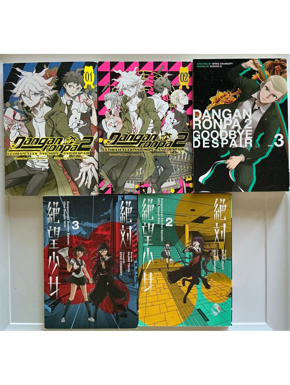 Danganronpa Mangas, Used/Good Condition, Set of 5